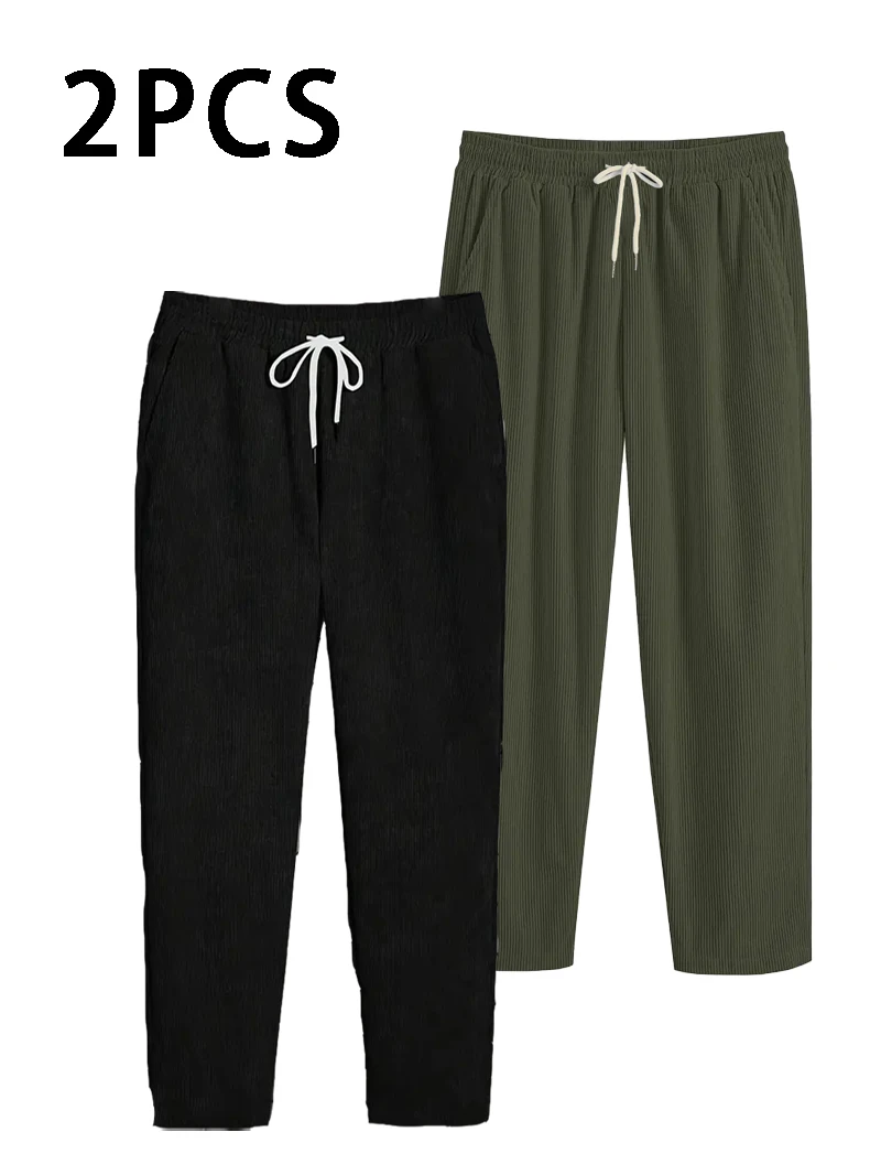 

Men's Thickened Sweatpants Autumn Winter Warm Waist Cord New Style Comfortable Pants