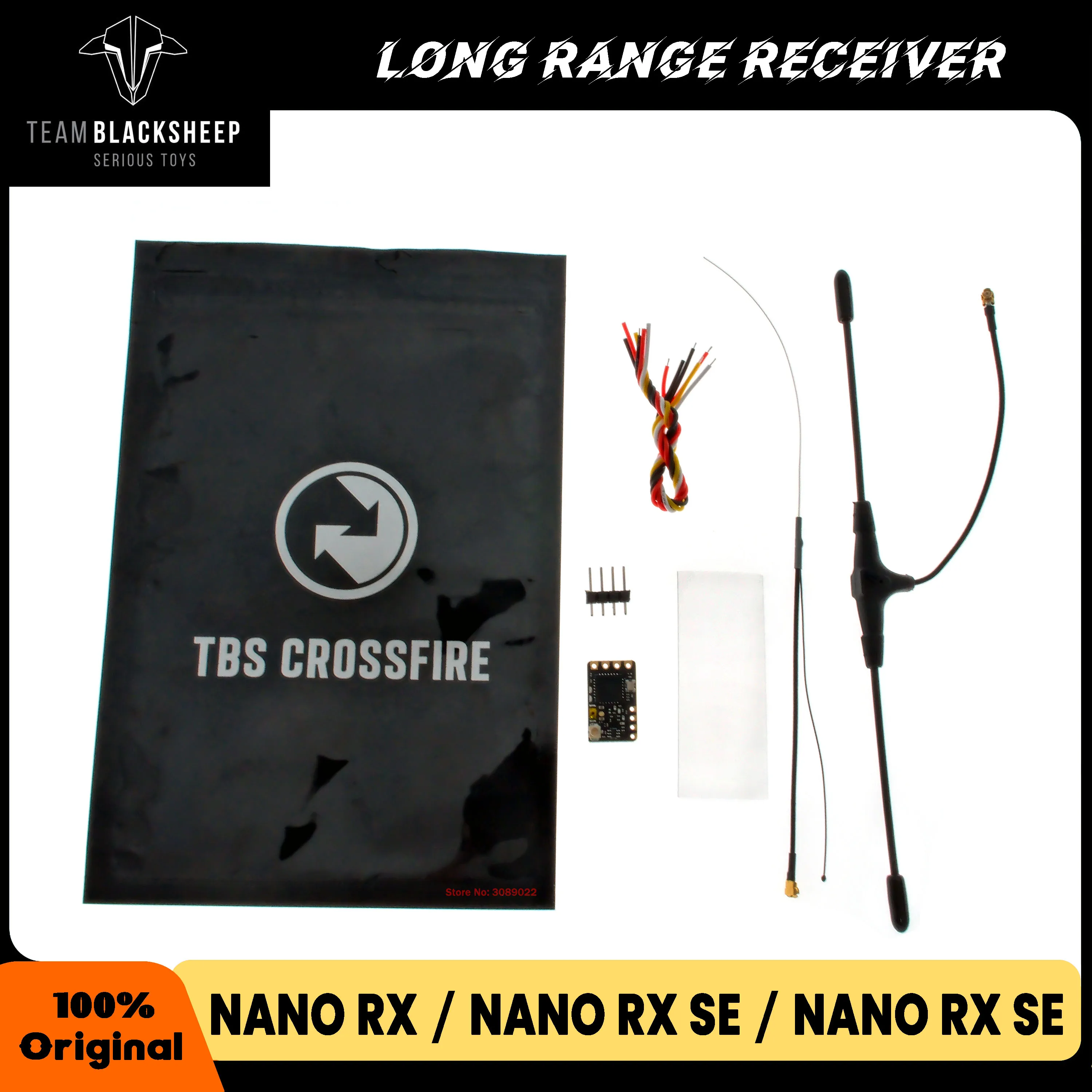 Crossfire Receiver Rx - Original TeamBlackSheep TBS Crossfire Nano RX