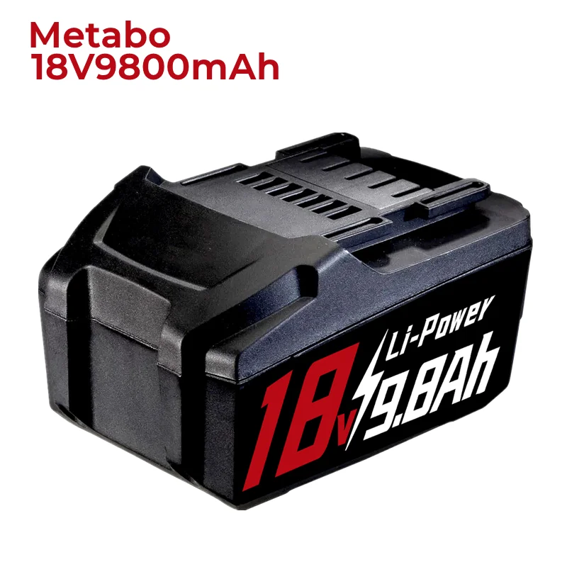 Bateria do Li-íon para o metabo da substituição, 9800mAh, 18V, 6.25459,625459000,SB18 LT,SSD18 LT,SSW18 LT,ASE18 LTX,KSA18 LTX,ULA14