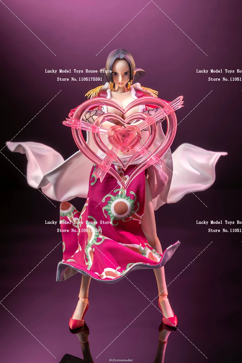 1/12 Hancock Pirate Female Emperor Flora Hemline White Long Cape Clothes Toys Accessory For Anime One Piece 6