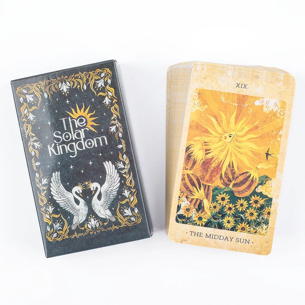 The Solar Kingdom Tarot Deck 78-Karten-Orakel-Set für kosmische Einrichtung und Wahrsagerei, englische Versionen, Edition, Brettspiel – Detail 6