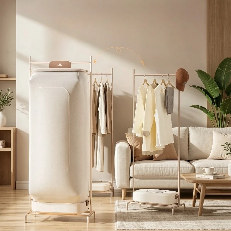 Foldable Portable Clothes Dryer, Large Capacity Warm Air Machine with Precise Temperature Control for Home Travel Laundry Use