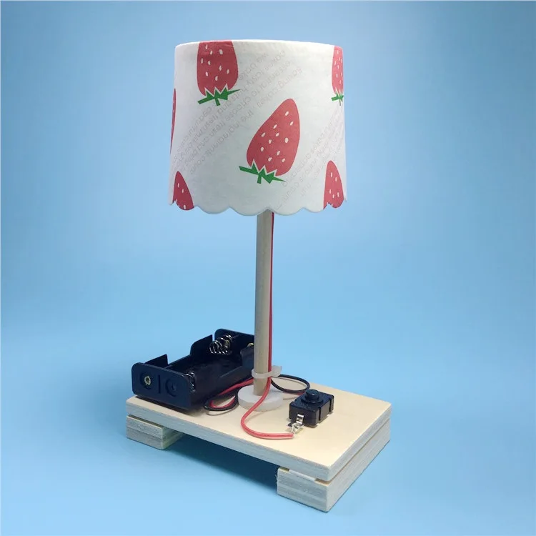 1 Stuks Creatieve Diy Tafellamp Speelgoed Voor Kinderen Cadeau Eenvoudige Mode Science Physics Gizmo Puzzel Leren Assembleren Speelgoed