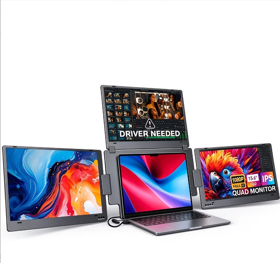 Triple Portable Monitor, 15.3