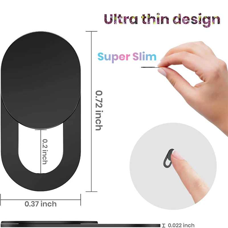 Laptop Bao Da Máy Ảnh Trượt Webcam Chặn Tương Thích Với iPhone, iPad MacBook Pro, Máy Tính Bảng Hoặc Điện Thoại Thông Minh, không Gian Đầy Màu Sắc