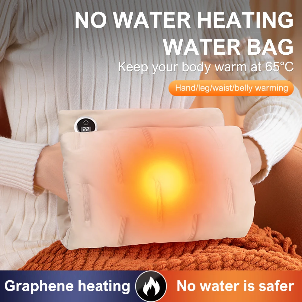 USB Three-level Electric Heating Handbag, Comfortable And Warm Down Jacket, Graphene Heating Pad, Household Portable Hand Warmer