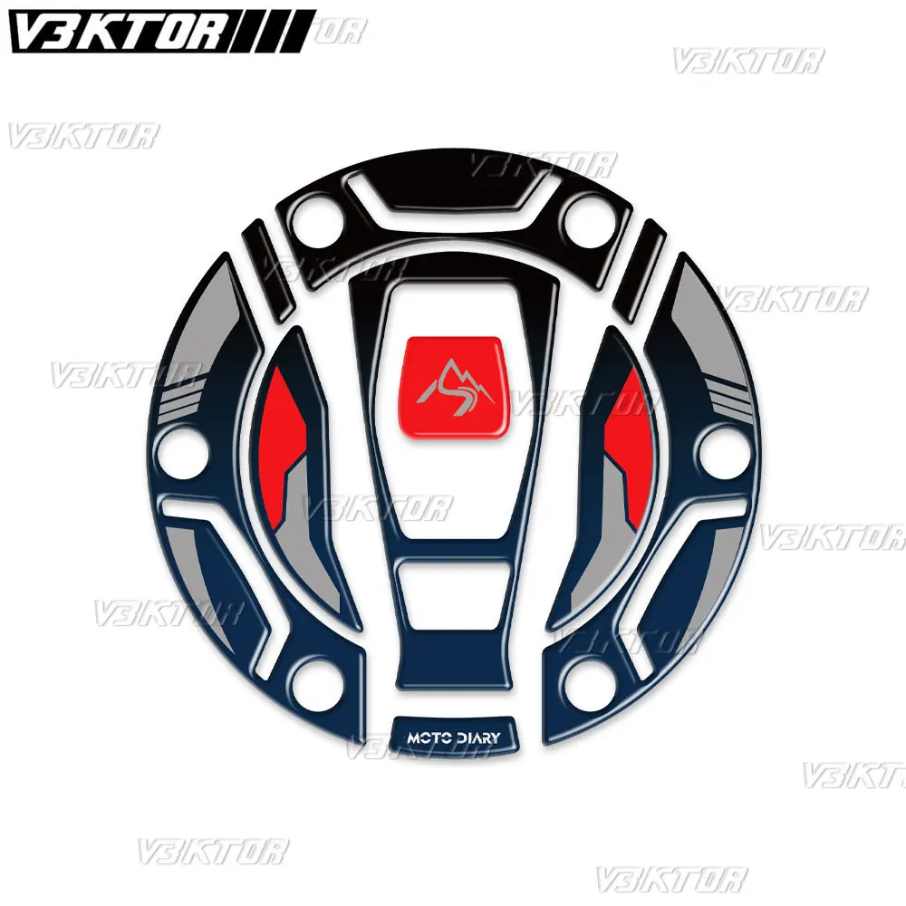 For R1250GS R1200GS F850GS F750GS ADV Adventure Triple Black 3D Motorcycle Fuel Tank Cap Sticker Motorrad Tank Protector Decals