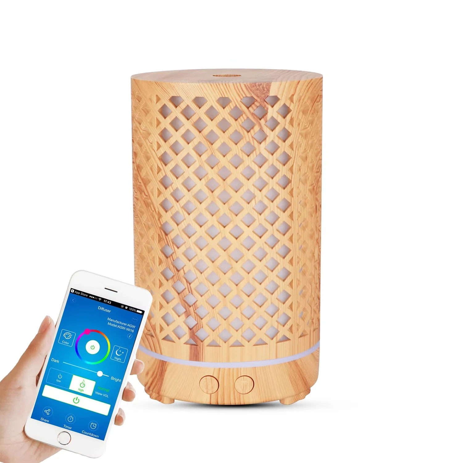 Smart Wifi Home Appliances Essential Cold Mist Air Humidifier Essential Aromatherapy Oil Diffuser
