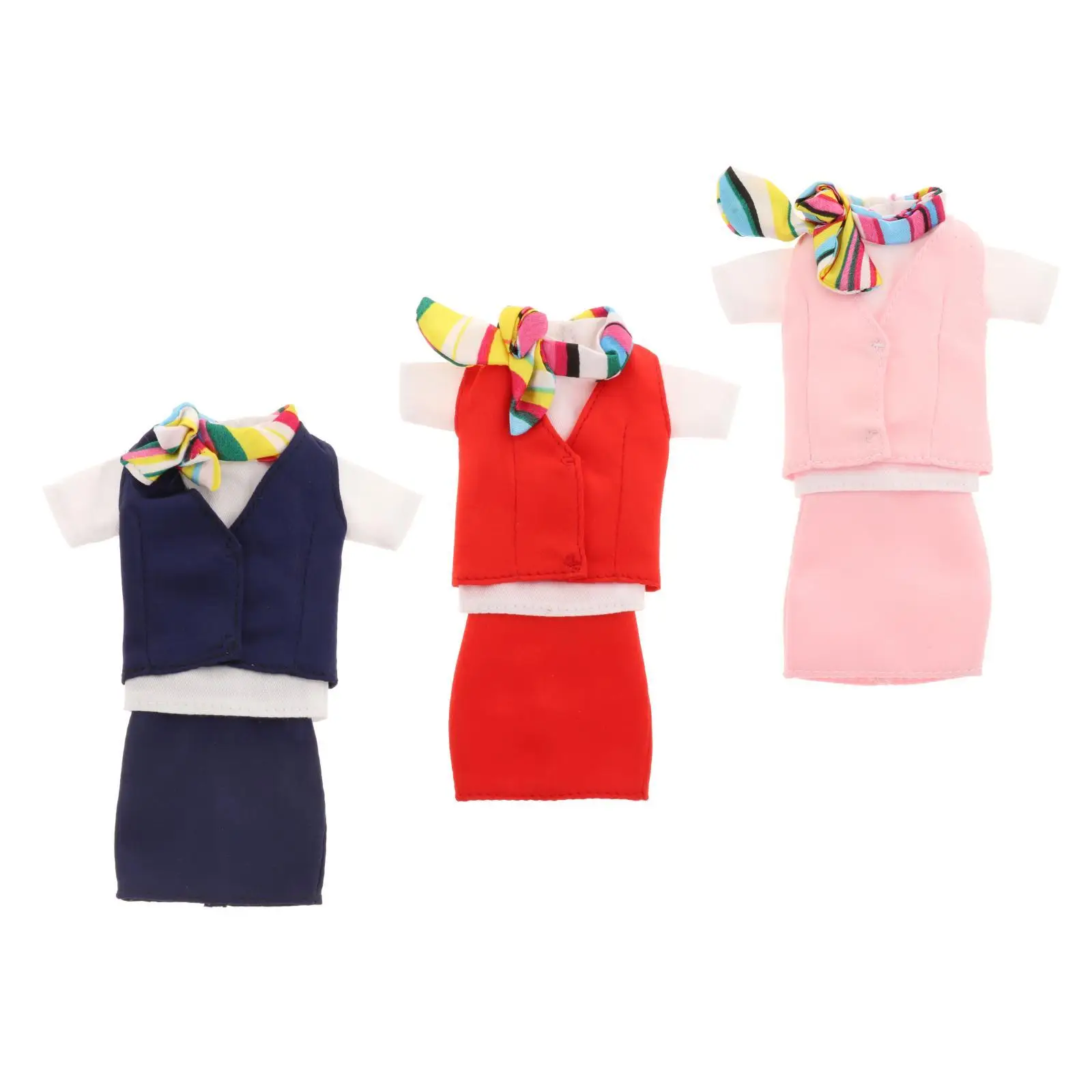 

Adorable 1/6 Stewardess Suit Outfits Clothes for Casual Wear Birthday Gift