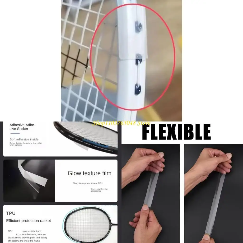 

R53E Light weight Racket Frame Protectors Badminton Racket Stickers