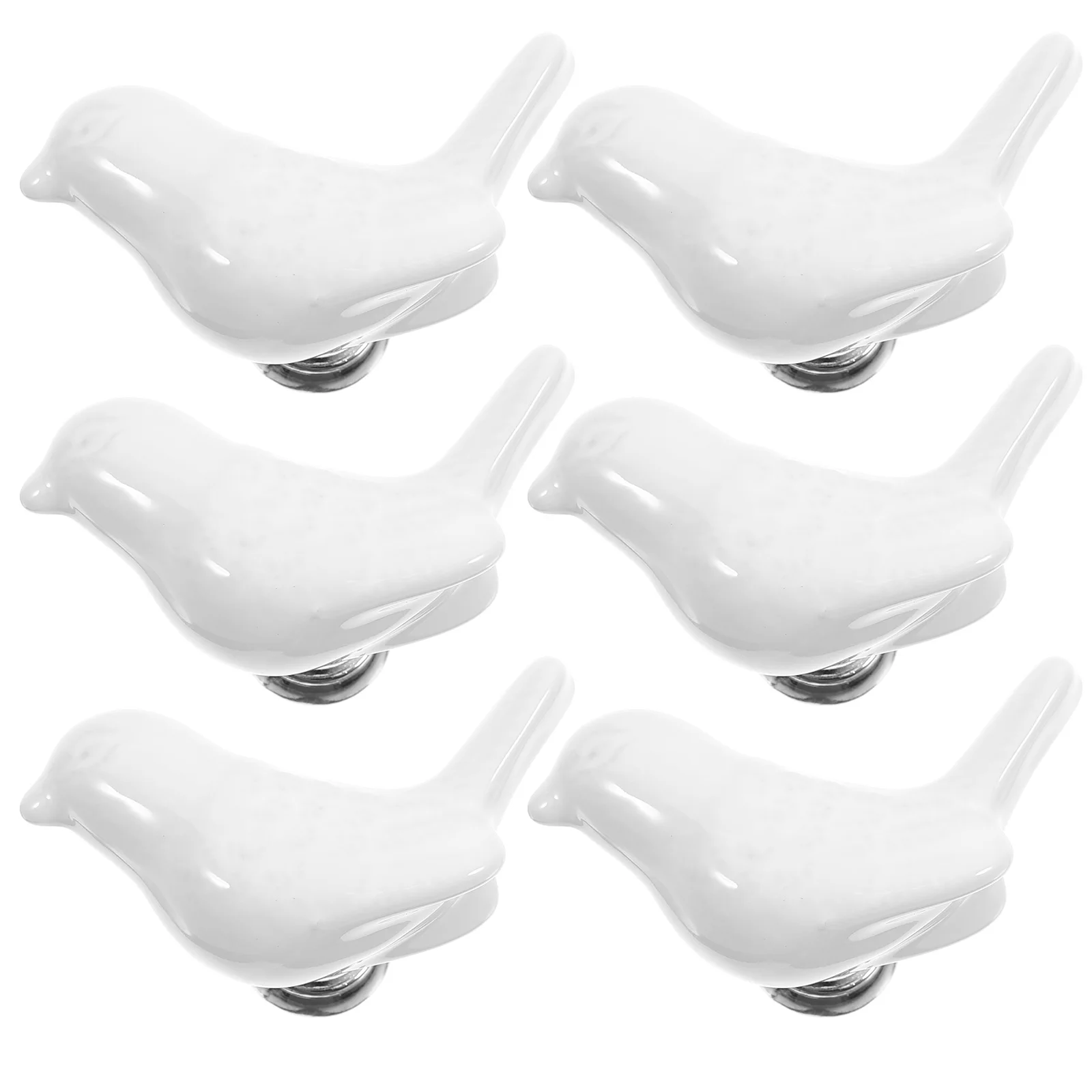 

6Pcs Ceramic Handle Cute Drawer Pulls for Dresser Closet Cabinet Hardware Knobs Kitchen Cupboard Door Room Furniture Accessories