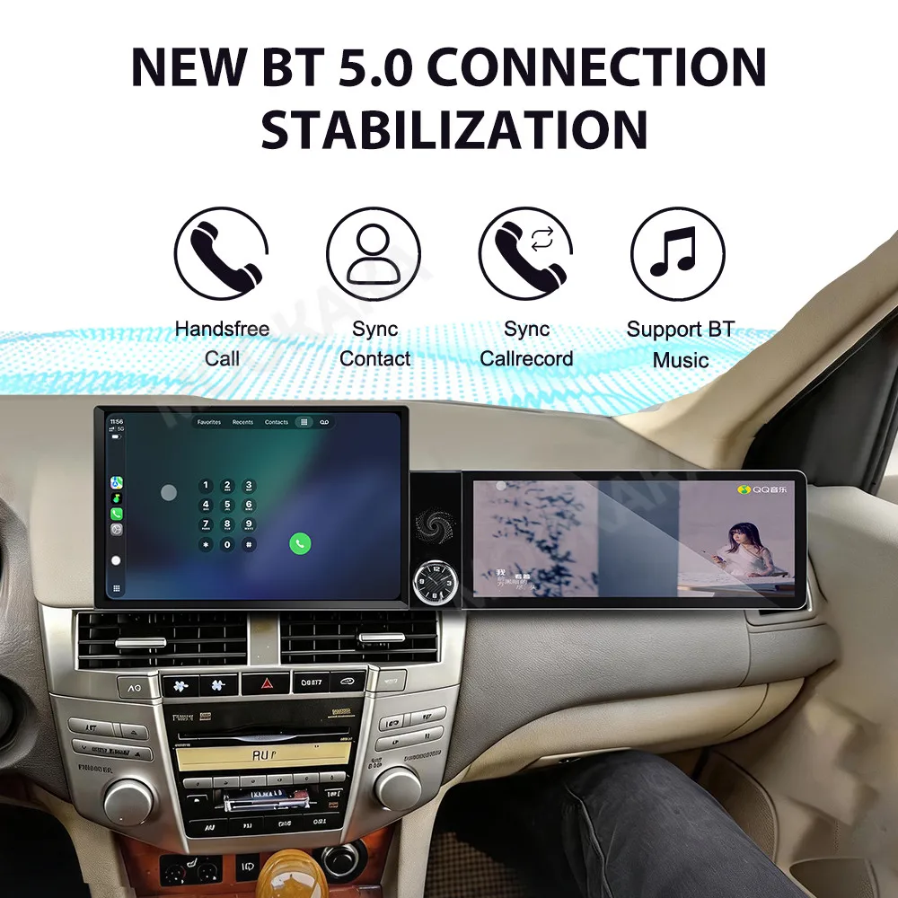 13.1+12.3 Inch Screen Car Radio For Lexus RX330 RX350 2003-2007 Android GPS Navigation Multimedia Stereo Receiver Head Unit