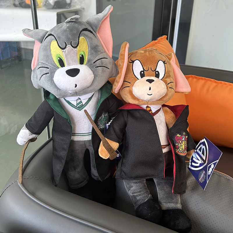 Tom and Jerry Plush Toy Kawaii Cosplay Harry Potter Cartoon Anime Figures Stuffed Animals Doll Toys for Kids Gift