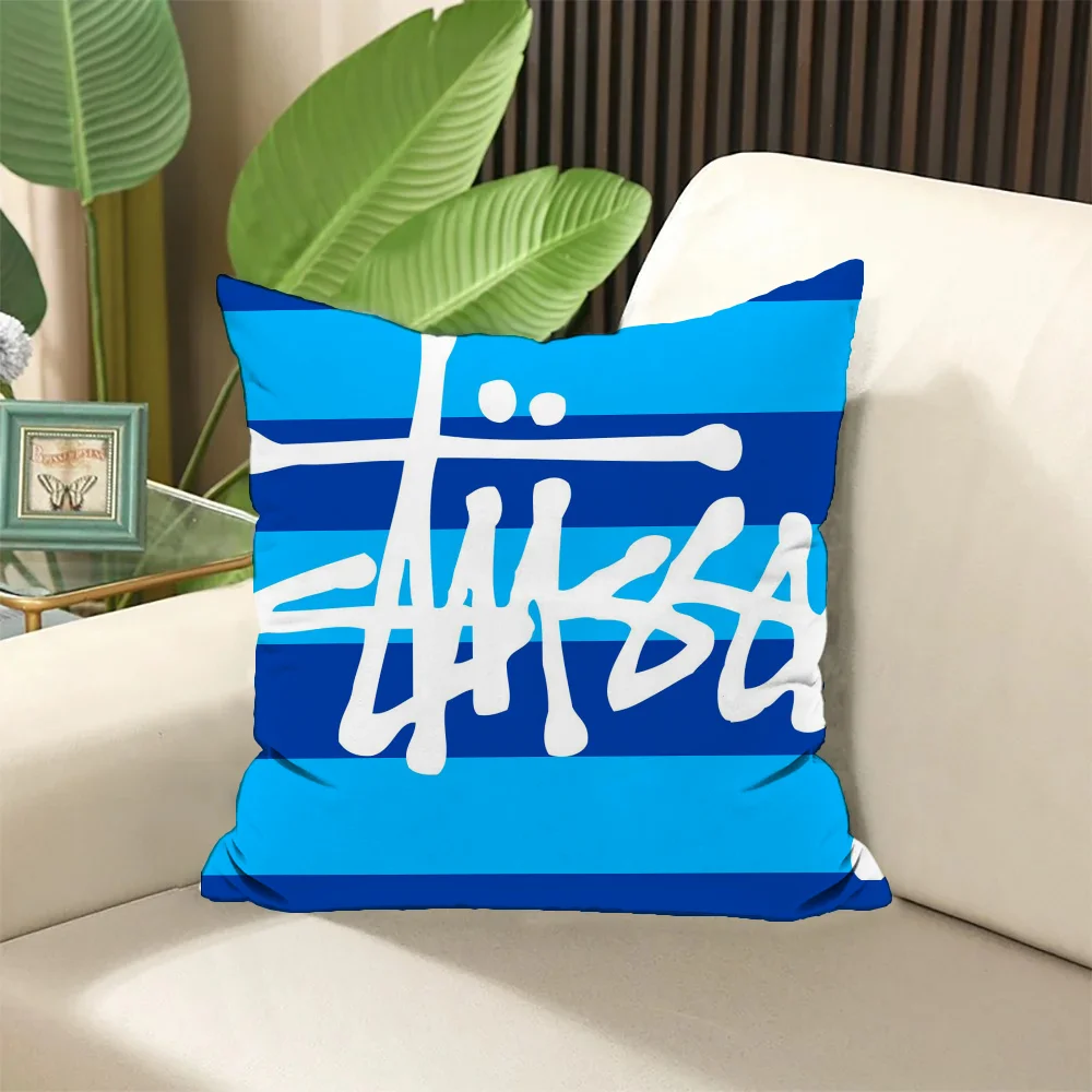 Personalized Gifts S-Stussy Luxury Living Room Decoration 45x45 Cushions Cover Decorative Pillows for Sofa Home and Decoration