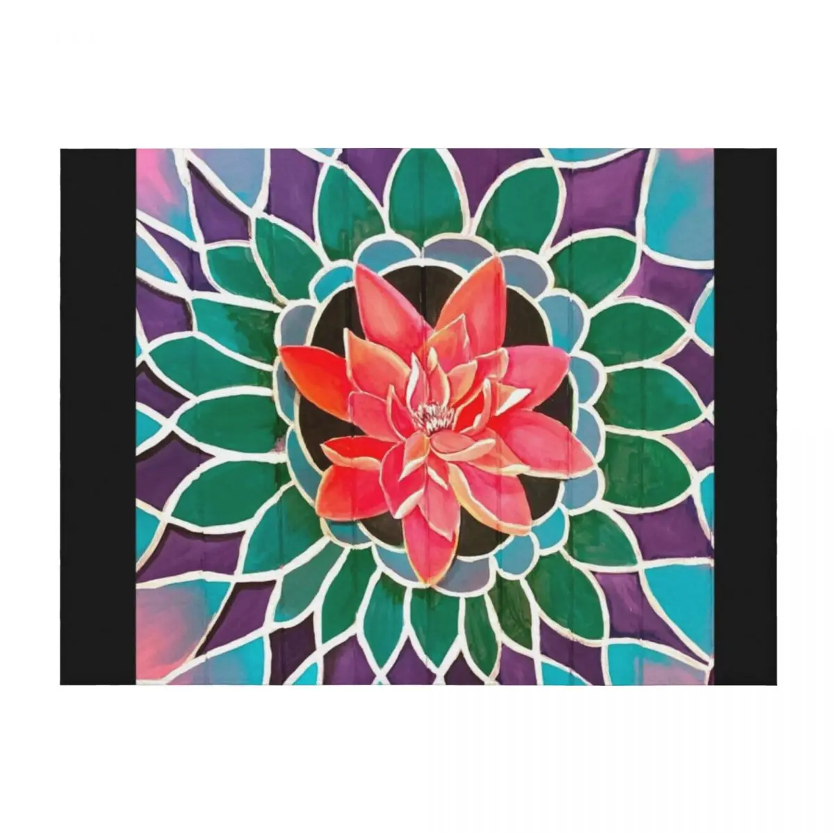 

Mandala on Wood Panels Throw Blanket For Baby Moving Multi-Purpose Blankets For Sofas Blankets