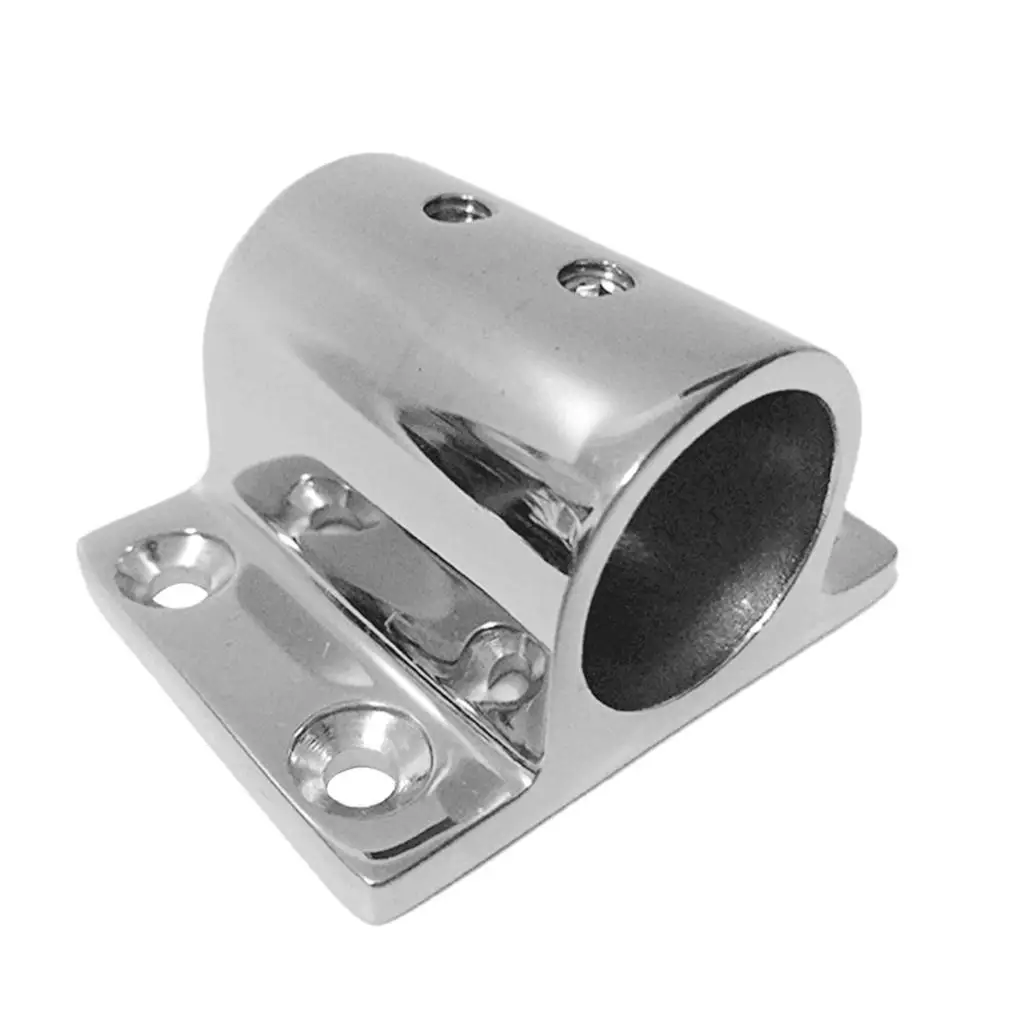 Montaż poręczy łodzi morskiej Podstawa słupka 90 stopni dla rury 7/8 "22 mm