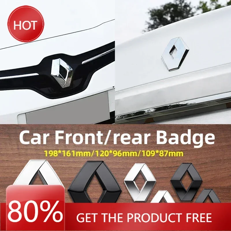 

2026 Горячие колпаки для ступиц Renault, 3D логотип ABS, эмблема Renault, передняя наклейка на задний багажник, значок для Renault Grand Scenic XMOD Megane