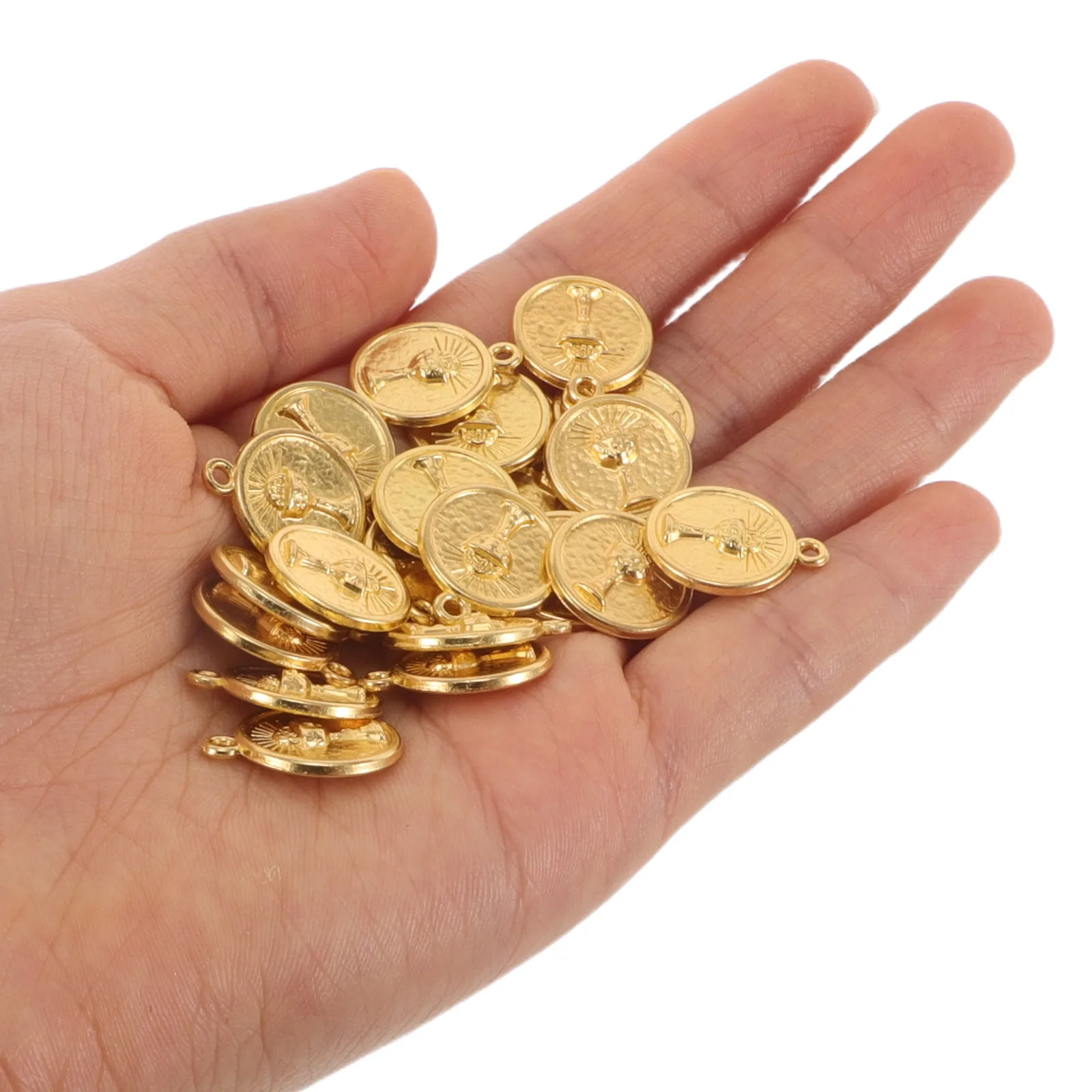 

100 шт. винтажные металлические круглые подвески для браслетов «сделай сам», ожерелья, брелки для изготовления ювелирных изделий, подвесные подвески, принадлежности для изготовления ювелирных изделий