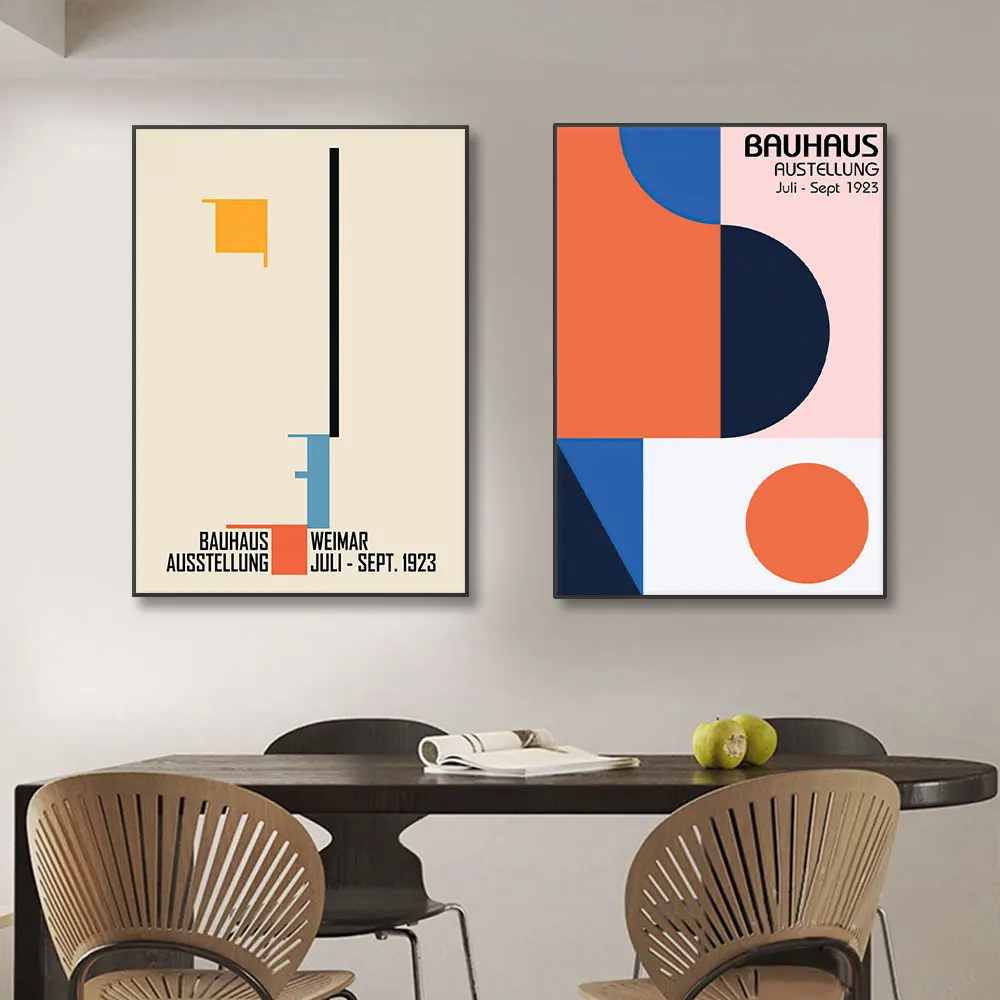 Bauhaus Geometry Mondrian Gallery Wall Pop Art Canvas Painting Nordic Posters And Prints Wall Pictures For Living Room Decor
