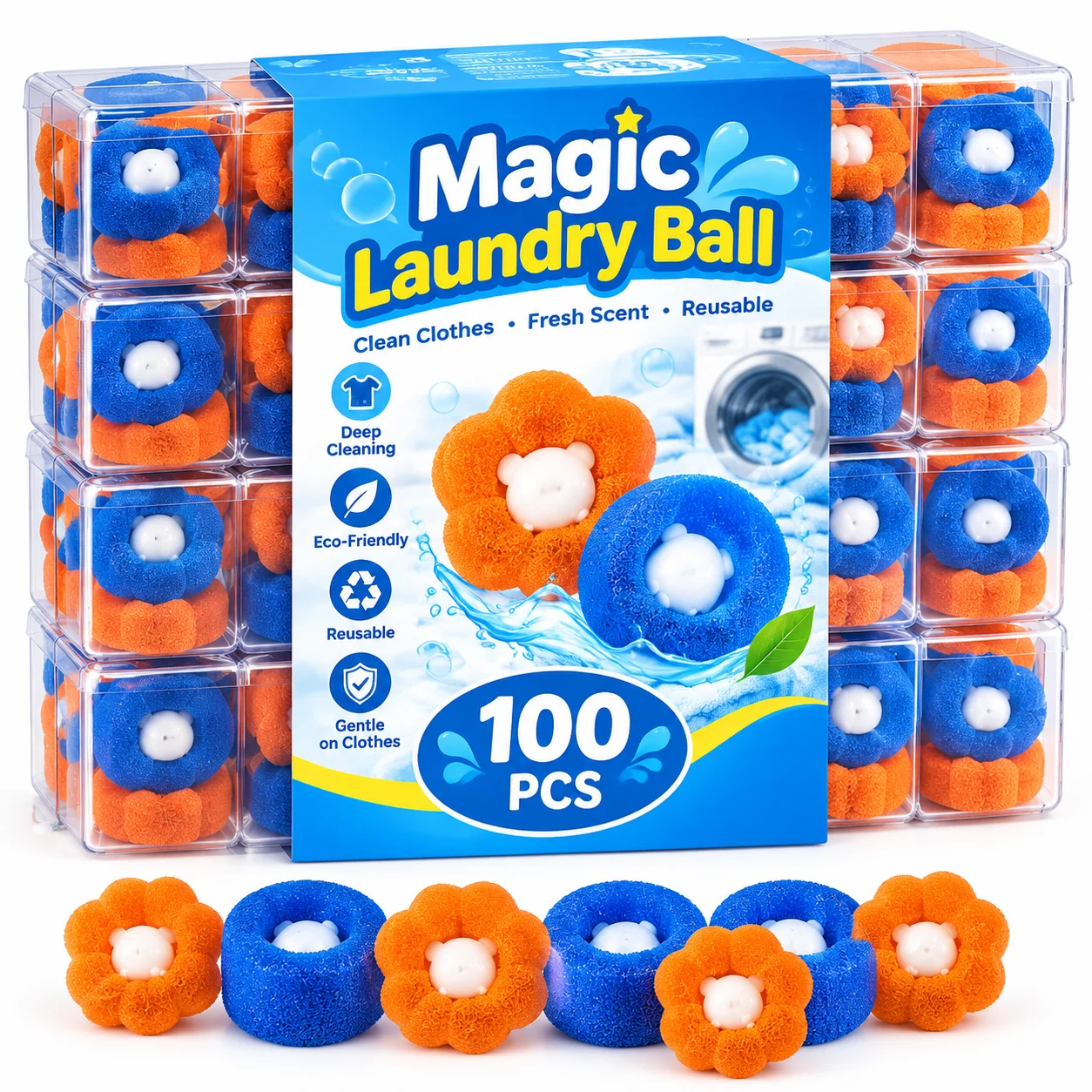 Laundry Balls Pet Hair Remover Reusable Washing Machine Lint Catcher Clothes Fluff Fur Cleaner Home Cleaning Tools