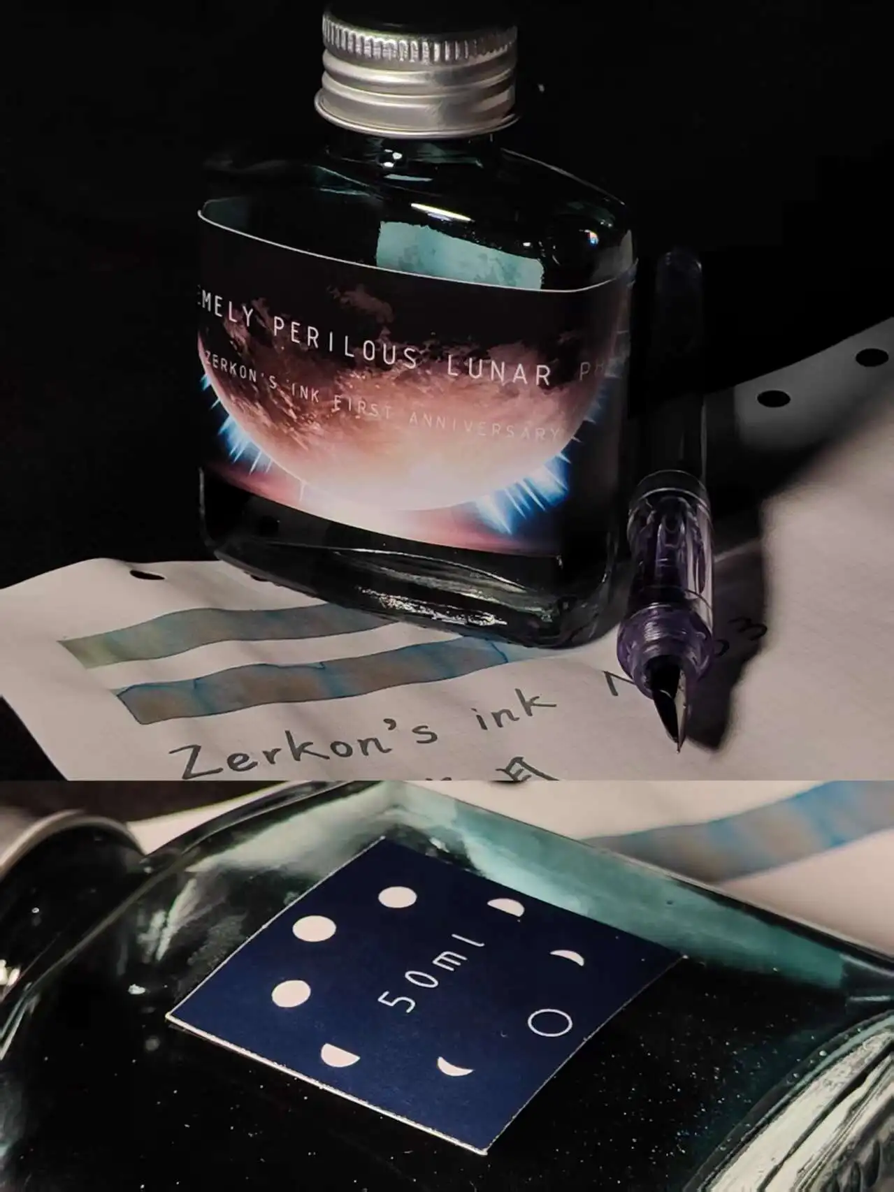 

Zerkon Ink NO.33 ,Extremely Perilous Lunar,Anniversary Commemorative Color Ink Chromatography Ink