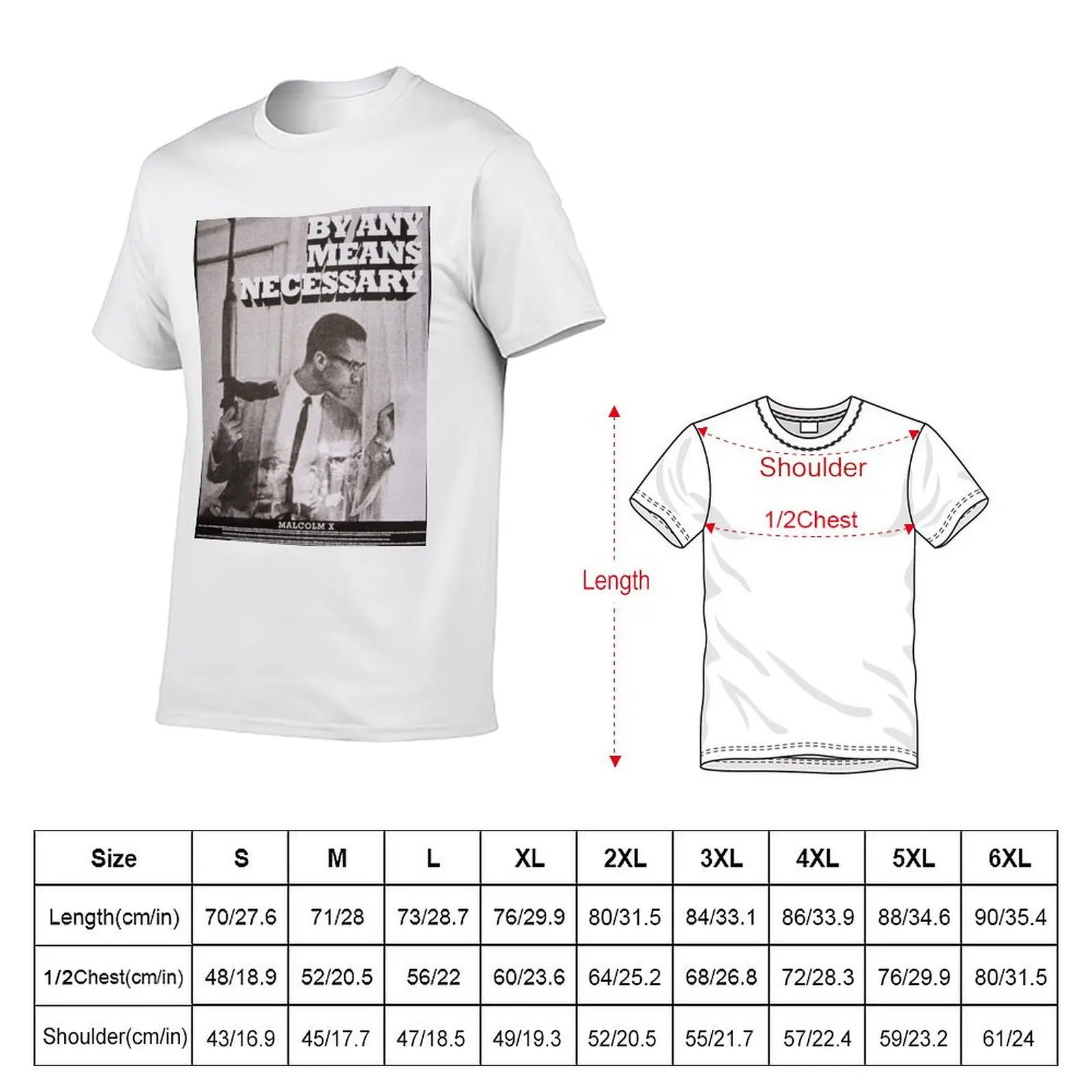 Means Malcolm In Window Poster T-Shirt oversized graphic tee plus size clothes mens t shirt