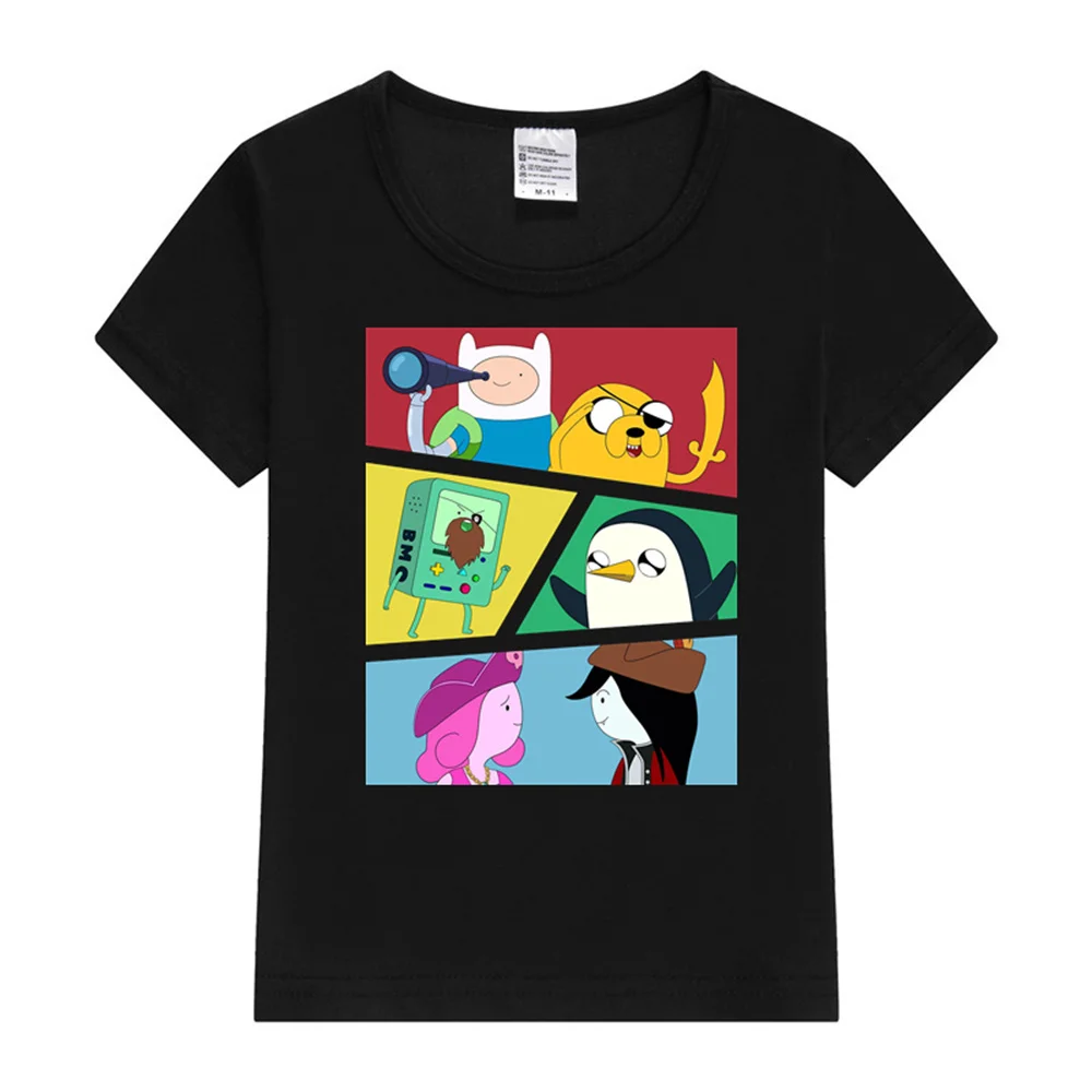 Adventure Time Pirates Kids T-Shirt Print Children T-Shirt Kawaii Boy Girl Tee Shirts Fashion Harajuku Cute Cartoons Funny Tops