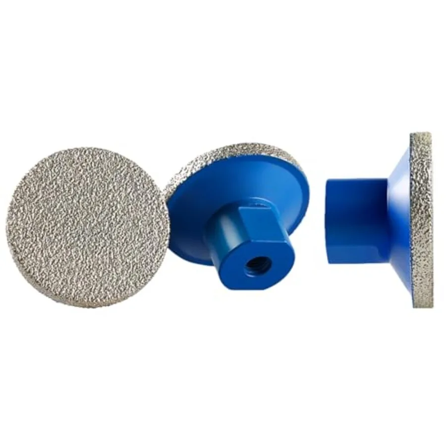 

2inch 50mm Brazed Flat Grinding Wheel Diamond Grinding Disc Polishing Pads M10 Thread for Quartz Marble Granite Trimming 3Pcs 4