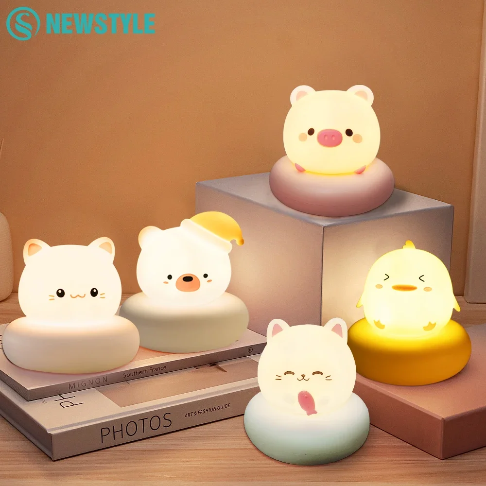 Rechargeable  Night Light   3 Level Dimmable Nursery Sleeping Nightlights  Breastfeeding Toddler Baby Decor