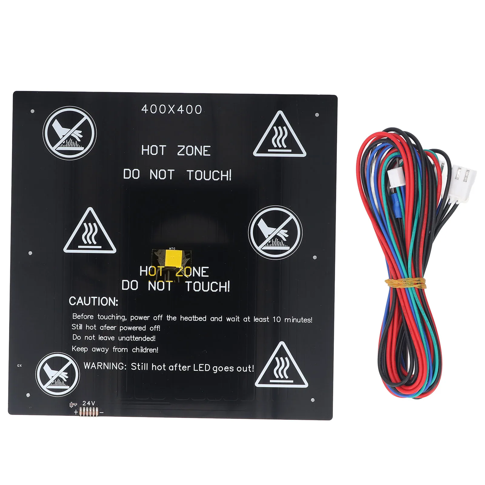 

3D Printer Heated Bed Kit 24V 280W 2Ω Aluminum Alloy 3D Printer Heat Bed Kit 400x400mm 400x400mm 3D Printer Heated Bed
