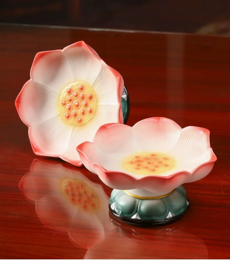 DSA Fruit plate Household Buddha front supply fruit plate Ceramic tribute plate for God of Wealth   fruit supply