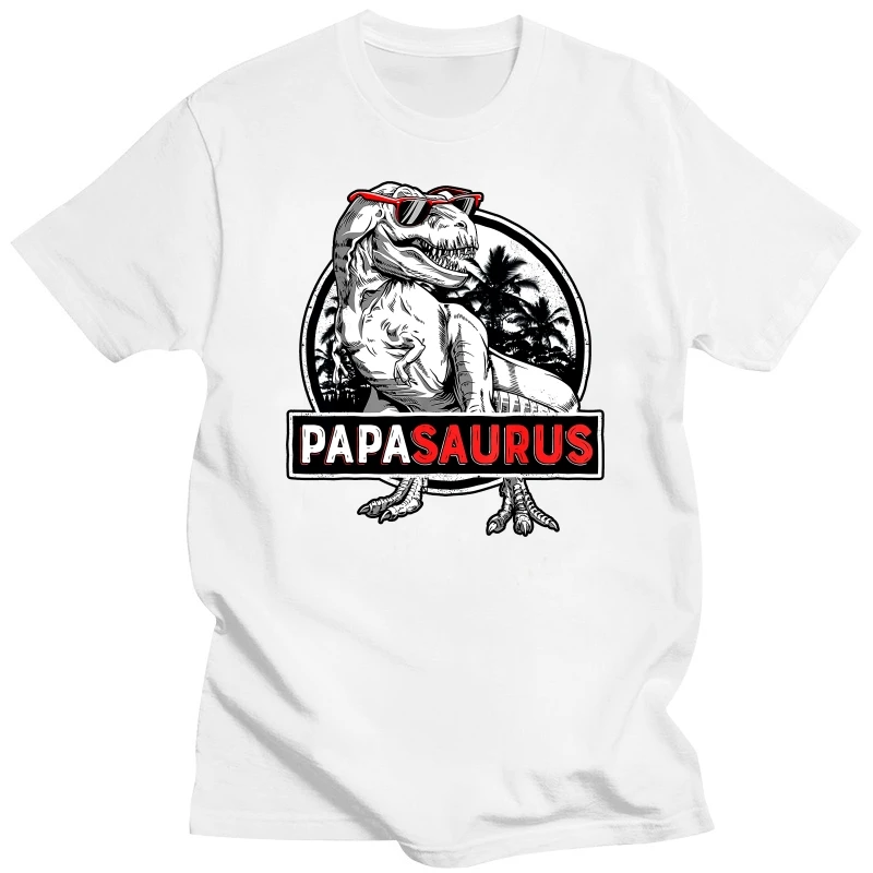 

Papasaurus T shirt T rex Papa Saurus Dinosaur Men Dad Daddy Classic Cotton Boy Tops & Tees Crazy Faddish T Shirts