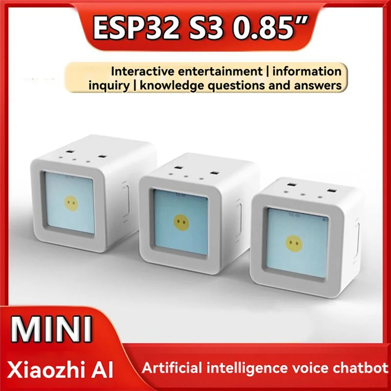 AEF7-Deepseek Xiaozhi AI Chat de Voz Com Tela LCD de 0,85 Polegadas ESP32-S3 N16R8 Devkitc-1 Placa de Desenvolvimento AI Chat de Voz