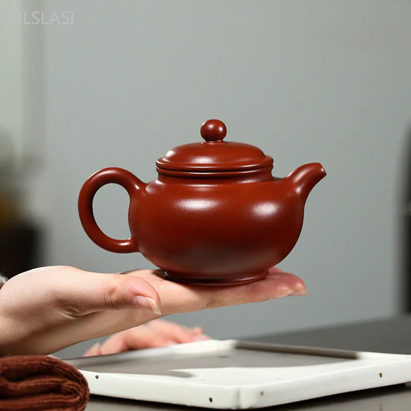 200ml Yixing Purple Clay Teapot Custom Dahongpao Filter Tea Infuser Chinese Zisha Tea Accessories Handmade Beauty Tea Pot