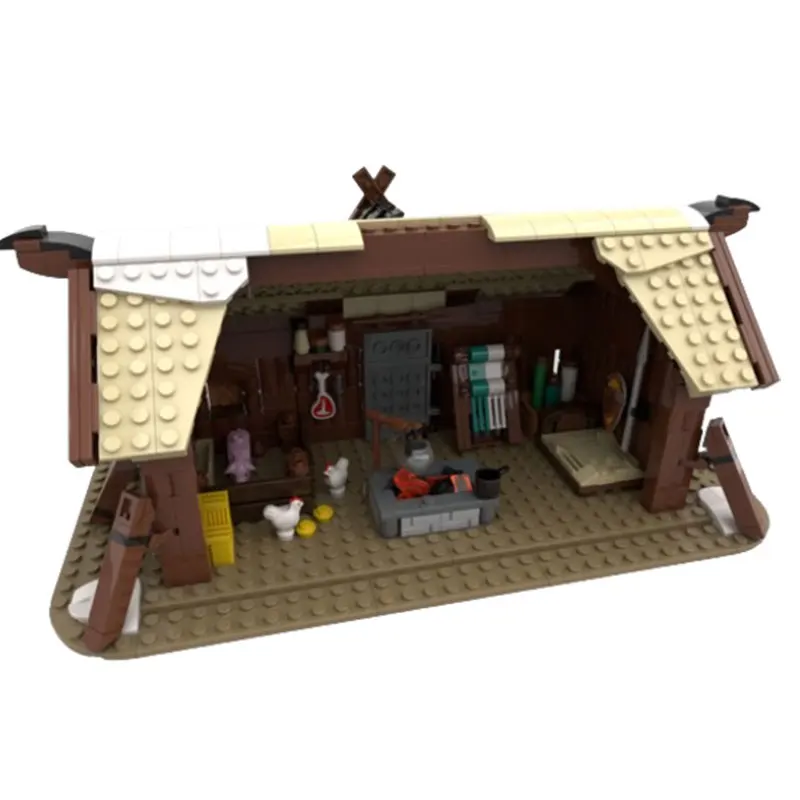 MOC-102557 Blocos De Construção De Montagem De Partículas Pequenas, Casa Construção Série Brinquedos, Modelo De Puzzle DIY, Presente Das Crianças, Local