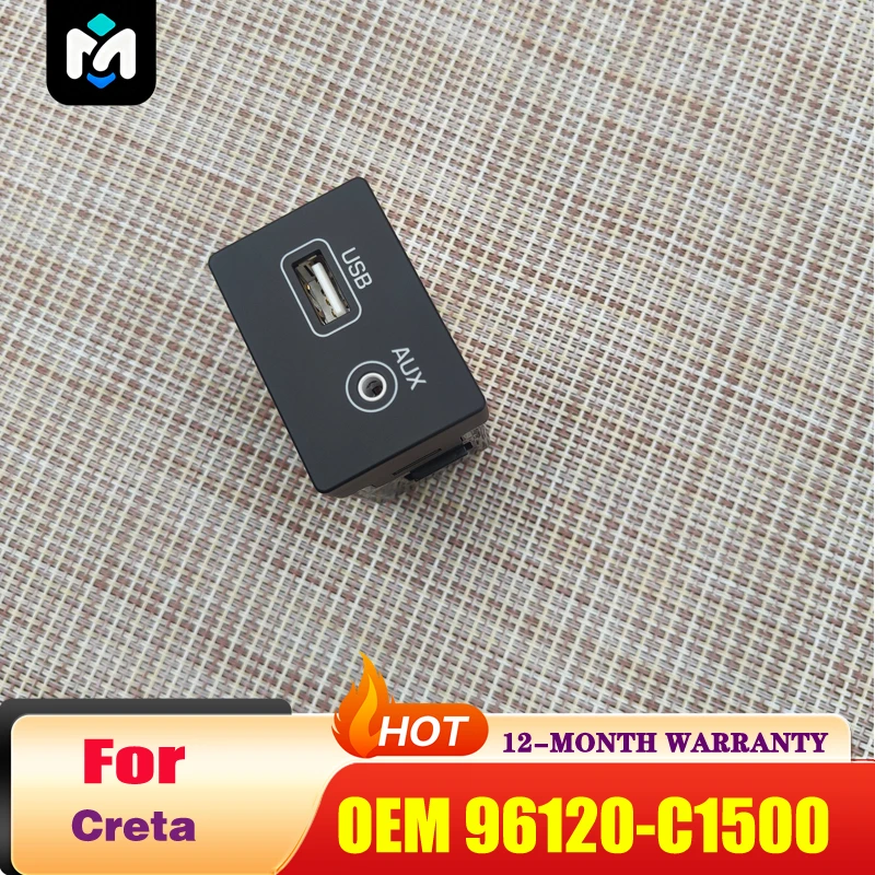 96120C1500 USB & AUX Media Interface Adapter for Hyu-ndai Creta (ix25) 2016+ Sonata LF 2015-2017 OEM 96120-C1500