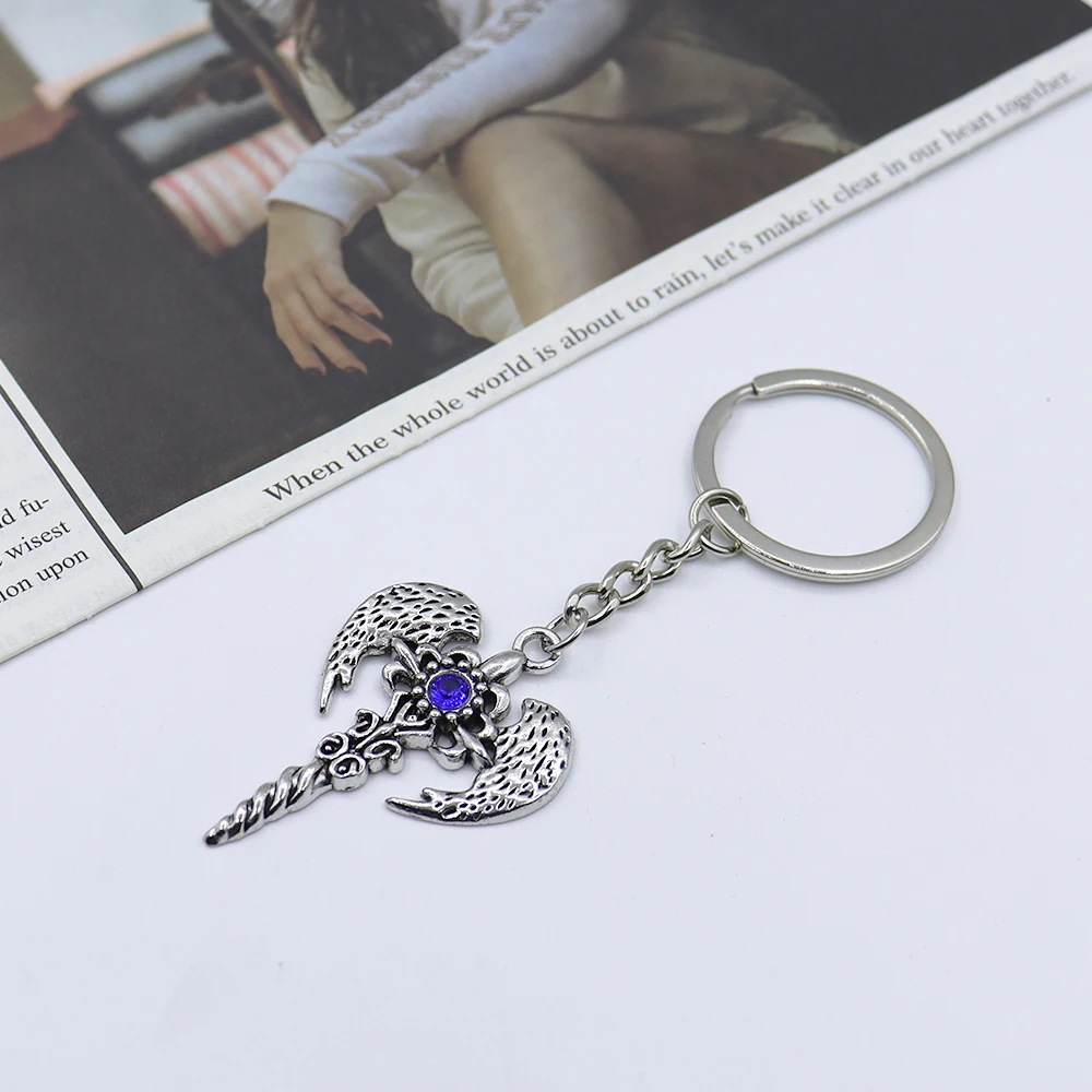 1 piece Vintage Angel Wings Alloy Keychain, Car Keychain, Bag Pendant Accessories