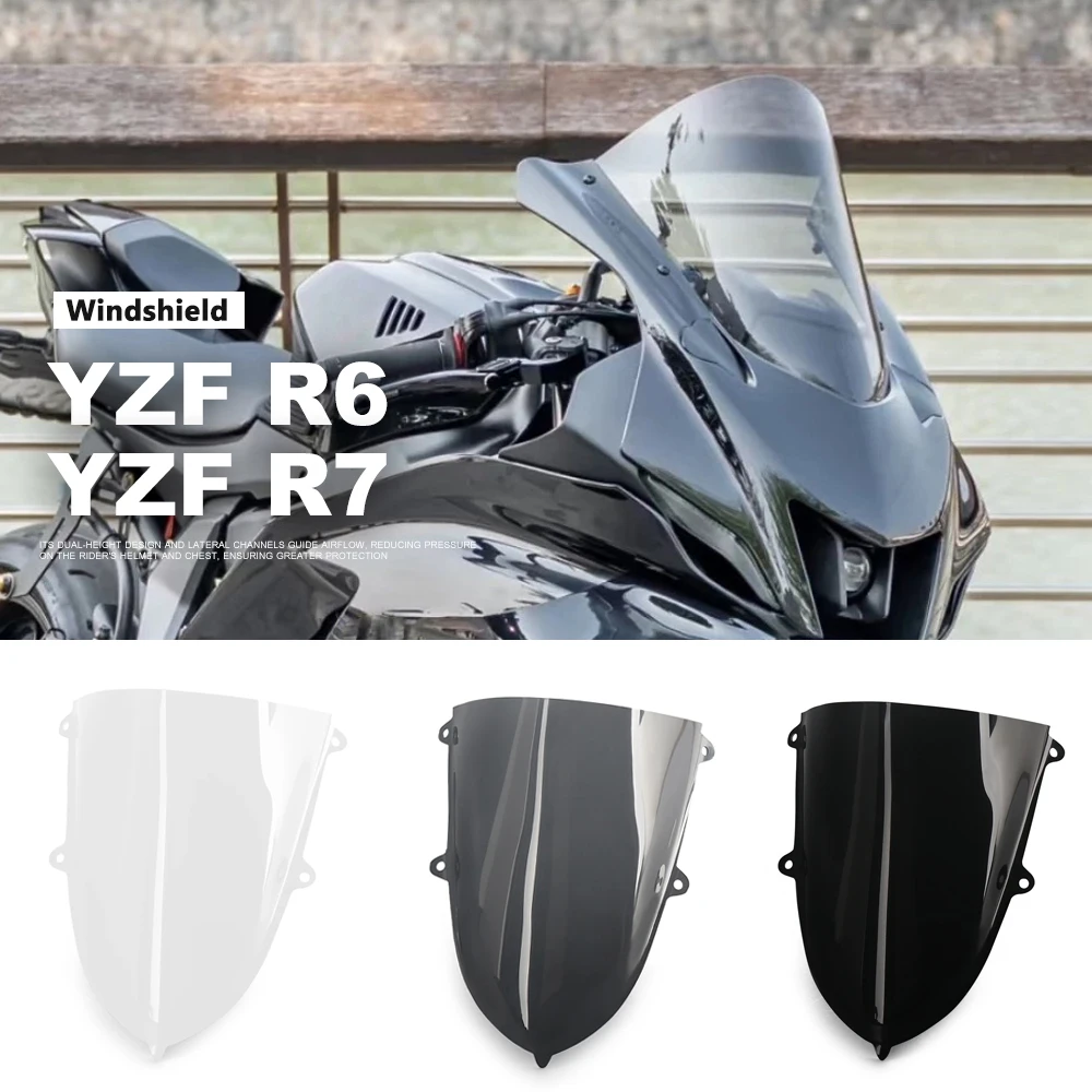 

NEW Motorcycle Windshield Fairing For Yamaha YZF R7 YZF R6 YZF-R6 YZF-R7 YZFR7 YZFR6 Wind Deflector Spoiler Visor Accessories