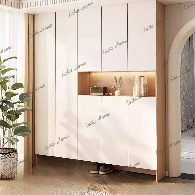 Factory Direct Large Capacity Tall Shoe Cabinet Entryway Coat Entrance Corner Shoe Shelf Drawers Armoires Organizador De Zapatos