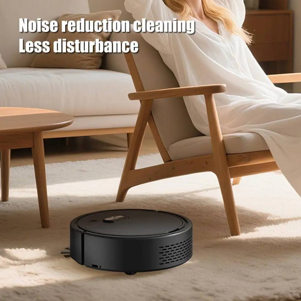 Smart Robotic Vacuum Cleaner 3-in-1 Sweeping Suction Mopping Robot Auto Floor Cleaner Anti-Collision Self-Charging Pet Hair Dust