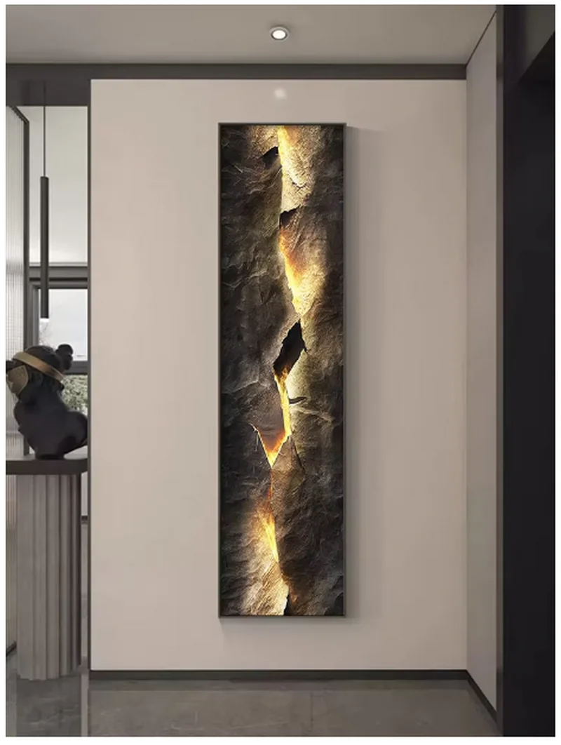 Non 3D crystal porcelain craftsmanship, mountain view painting LED wall lights, indoor wall decoration YX654TB