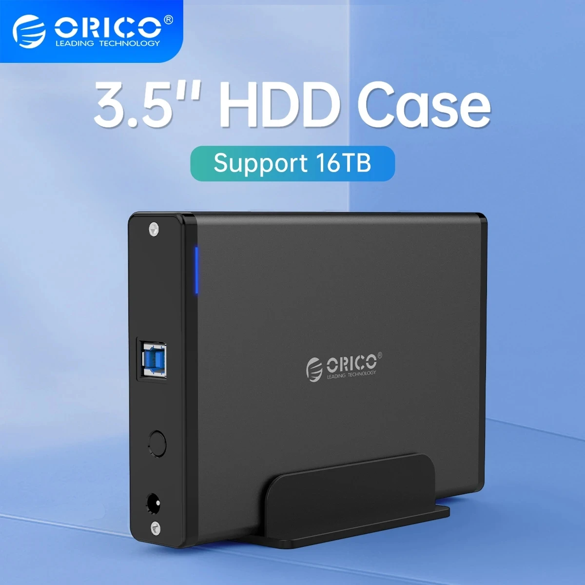 ORICO 7688U3 Aluminum Hard Drive HDD Enclosure USB3.0 to SATA3.0 3.5 inch HDD Case Docking Station Support UASP 12V2A Power