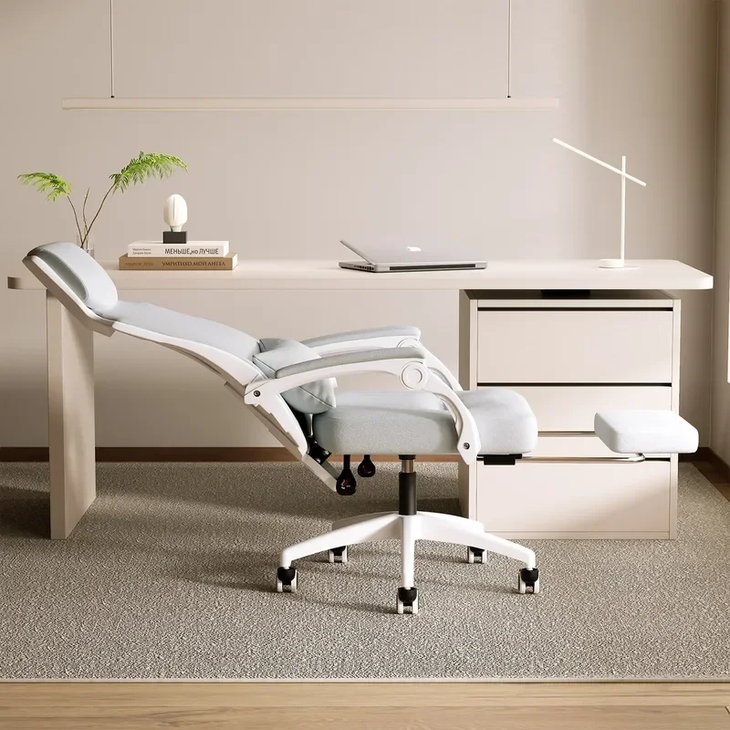 for Office Nap Dual Purpose Chair Can Lie Flat for Boss Chair Lunch Break Bow Computer Chair Comfortable Sedentary Ergonomic