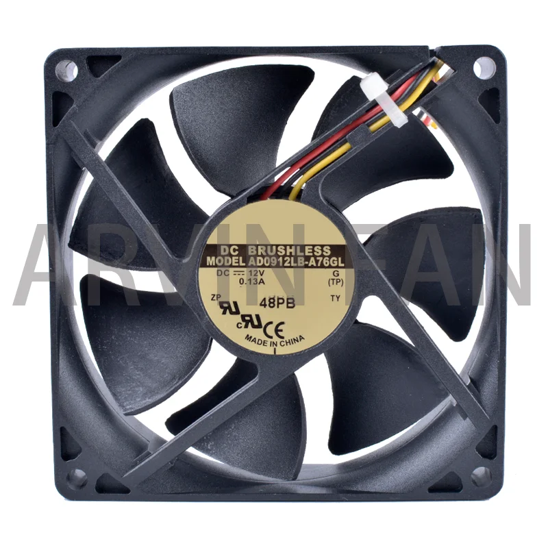 AD0912LB-A76GL 9cm 90mm Ventilateur 9025 9225 12V 0.13A 90x90x25mm 3pin Double Roulement À Billes Ordinateur CPU Refroidisseur Ventilateur De Refroidissement