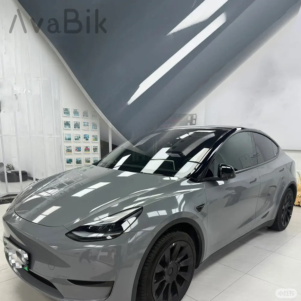 

Пленка для оклейки автомобилей PET High Glossy Nador Grey, виниловая, для мотоциклов, аксессуаров, интерьера и экстерьера, водонепроницаемая, самоклеящаяся.