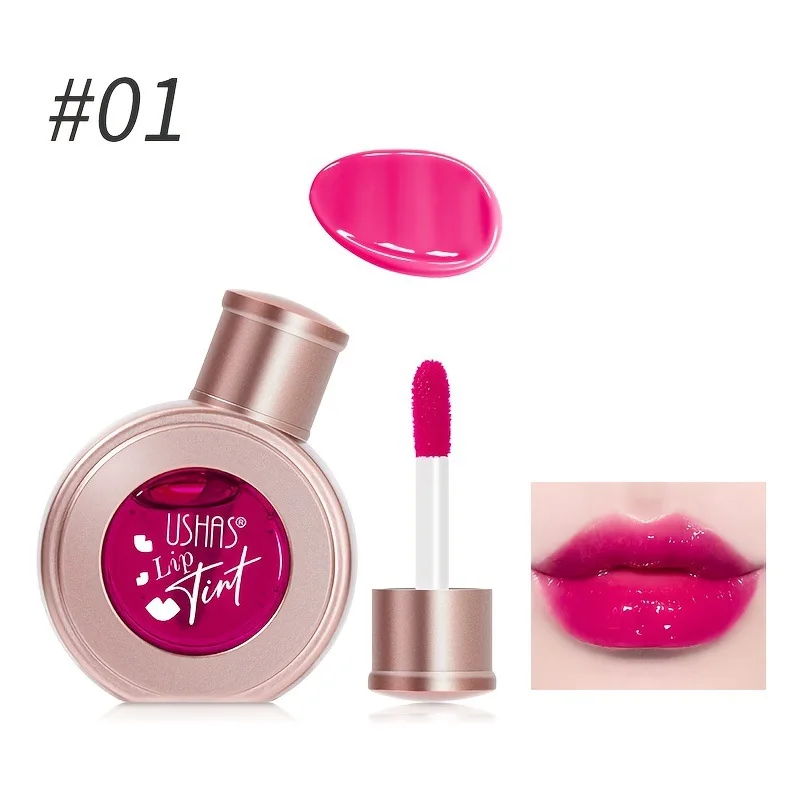 4 Colors Fruity Water Lip Tint Set Highly Pigmented Lip Gloss Waterproof Non-Sticky Longlasting Women Lips Cosmetics Bulk_voghion.com