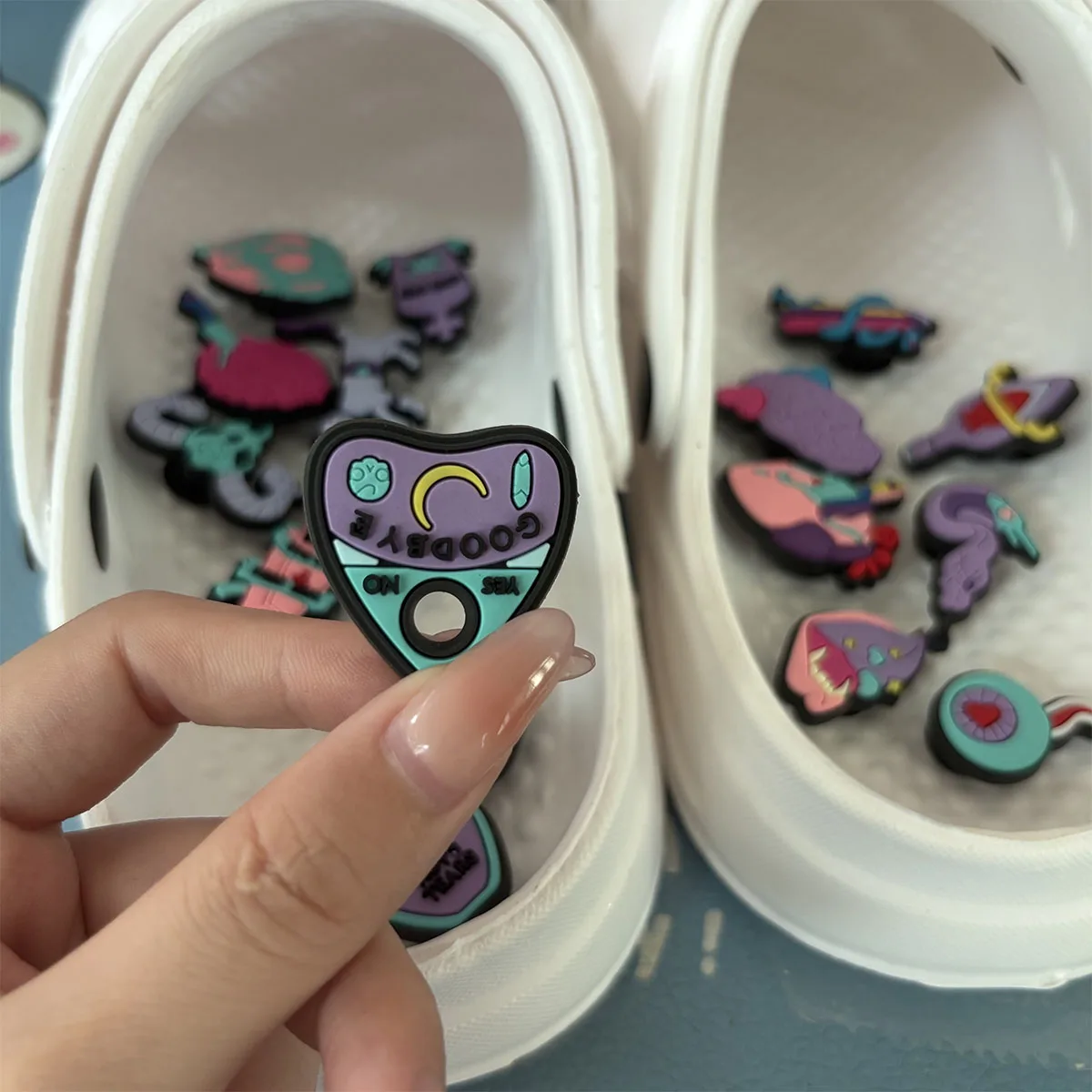 Shoe Charms for Crocs Accessories  Halloween Shoes Charm for Croc Decorations Pins Men Accessory Jeans Woman Clogs Clips Badges