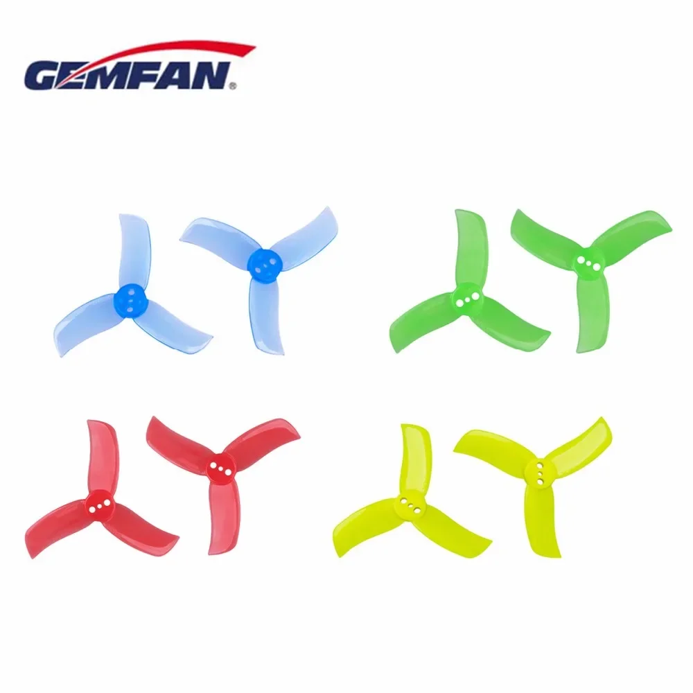 4 Pairs/8 Pairs/12 Pairs Gemfan Hulkie 2040 3 blade tri-blade Propeller CW CCW for 0806-1105 brushless Motor Indoor mini Racing