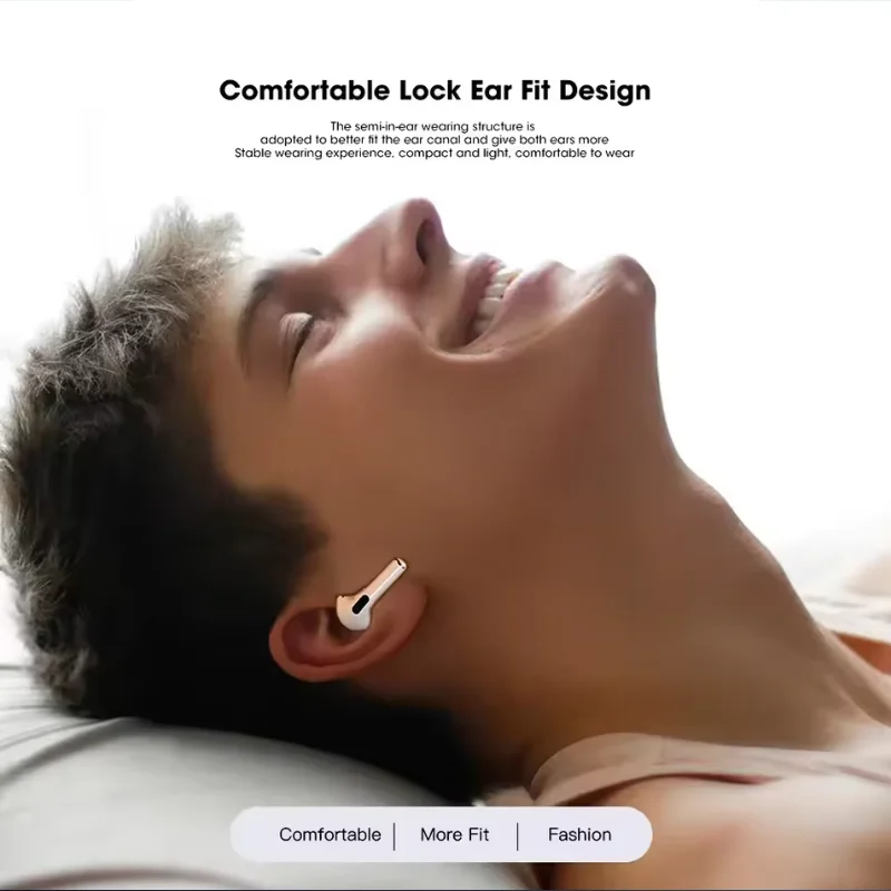 i4 True Wireless Earphones Dual Ear In Ear headphones Ultra Long Standby Running Bass Sports Earburds Music Headset With Mic image 3