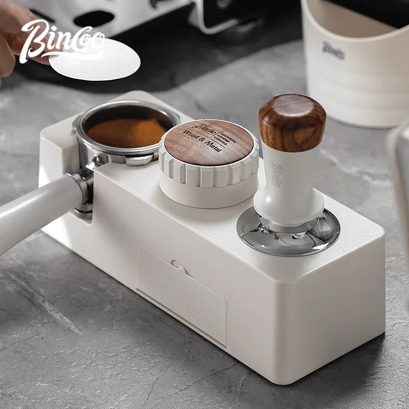 Bincoo three oar powder dispenser depth adjustable coffee pressing foundation make-up seat suit Italian coffee maker appliance